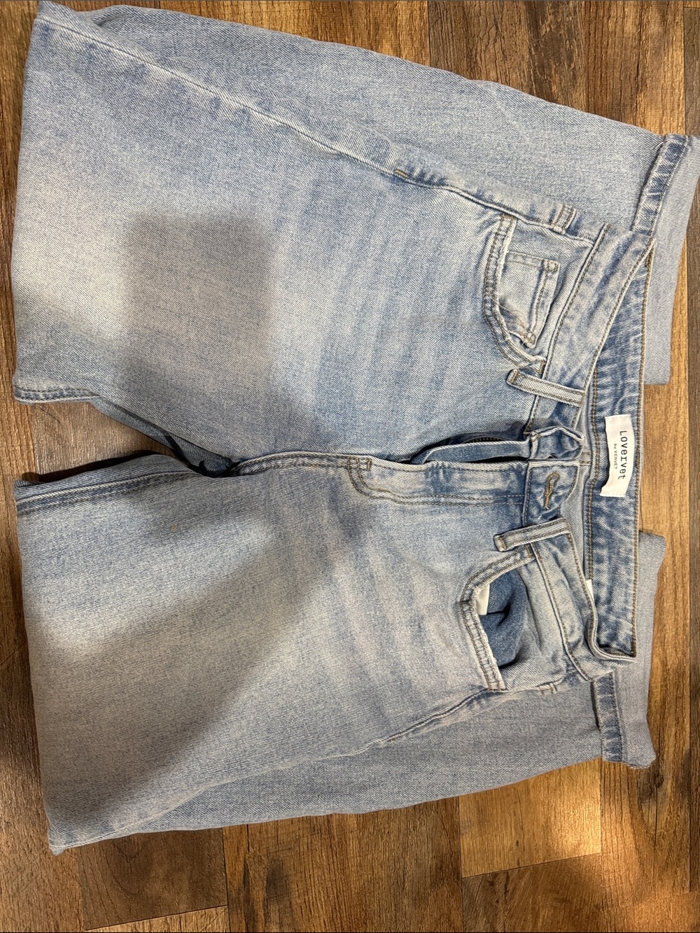 Light Blue High-Rise Women's Jeans by Loveshackfancy